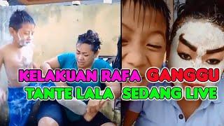 Kelakuan Rafa Ganggu Tante Lala Sedang Live