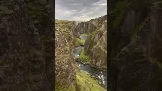 The Picturesque Fjaðrárgljúfur Canyon in South-Iceland.