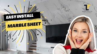 DIY: Installing T-Pod PVC Marble Sheets for Bathroom, Kitchen, Walls, Ceilings.