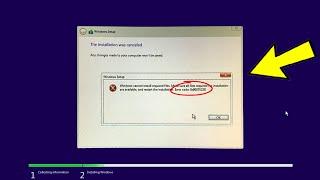 Fix Windows cannot install required files Error 0x8007025D in Windows 11 / 10 / 8 / 7 During Install