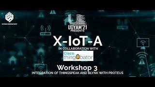 Integration of ThingSpeak and Blynk with Proteus - Cisco ThingQbator X-IoT-A Workshop 3 - Udyam'21