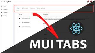 How to create React JS Tabs | React Tabs Using MUI