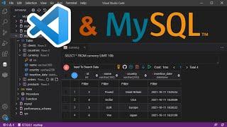 Connect to MySQL Database from Visual Studio Code and Run SQL Queries using MySQL Extension