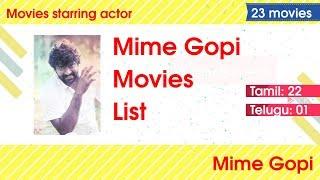 Actor Mime Gopi movies list
