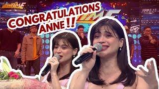 FIRST TIME ON TV Anne gets emotional on It's Showtime while talking about her pregnancy