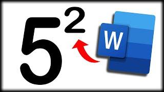 How To Add Exponents In Microsoft Word | How To Superscript In Word