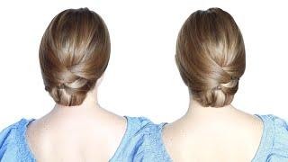   EASY DIY Elegant Updo that everyone can create  Hairstyle Transformations