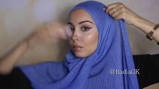 Tuto hijab hyper simple pour tous les jours by @RadiaGK