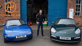 Mazda MX-5 vs Porsche Boxster: Second Hand Heroes | Fifth Gear