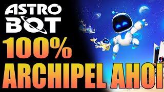 Astro Bot 100% Guide - Archipel Ahoi - Alle Bots - Alle Puzzle - Geheimlevel - Go-Go Archipelago!