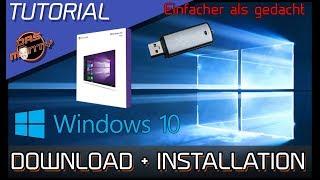 Windows / Windows 10 Download - Installation - Einrichtung USB Stick | Tutorial - How To | DasMonty