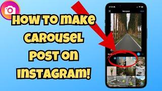 How to make carousel post on instagram (Easy 2024)