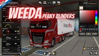 ets 2 DAF WEEDA PEAKY BLINDERS  build skin from EvBmodding krone company container trailers D.T.M