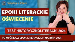 OŚWIECENIE powtórka z epok literackich do matury z polskiego 2024