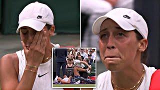 Madison Keys retires in tears after calling physio and serving for match twice