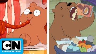 Messy Eater Mash-Up  | We Bare Bears & We Baby Bears | Cartoon Network