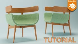 Furniture Modeling Tutorial in Blender: Astra Chair