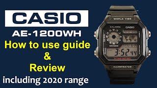 Casio AE-1200WH Casio Royale How To Use Guide & Review