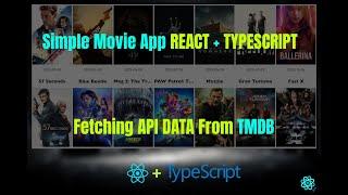 Creating Simple Dynamic Movie App | React + Typescript | Fetching Movies From TMDB Beginner Tutorial