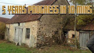 We spent our life savings on a derelict farmhouse | 5 years in 10 mins