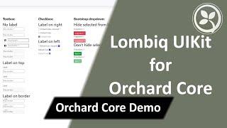 Lombiq UIKit for Orchard Core - Orchard Core Demo