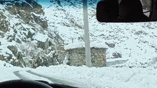 Panjshir Valley entrance snow covered