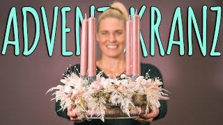 TREND 2020 ADVENTSKRANZ MIT TROCKENBLUMEN - DIY