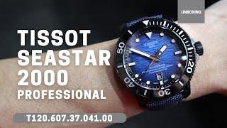 UNBOXING TISSOT SEASTAR 2000 PROFESSIONAL POWERMATIC 80 T1206073704100