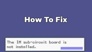 How To Fix The 1M sub-circuit board is not installed Visual Boy Advance Emulator