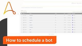 How to Schedule a Bot in Automation 360