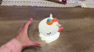 Showing VTIGER LED Squishy Cute Unicorn Night Light