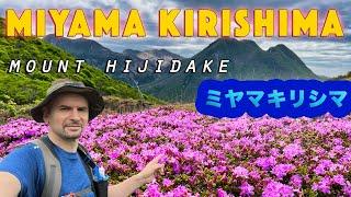 Miyama Kirishima season (Kyushu Azalea) Solo hiking Mount Hijidake.  Aso- Kuju National park - Japan