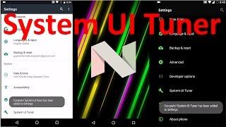 how to enable and remove system ui tuner (Android Marshmallow, Nougat Tips and tricks 2016)