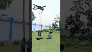 July 13, 2023 Airplane crash by Long legs - Funny vfx magic video