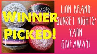 Lion Brand Sunset Nights Yarn Giveaway!  Dazola Designs Crochet