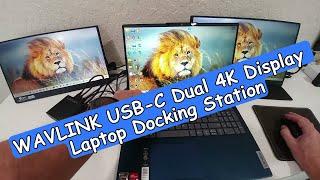 WAVLINK USB 3.0 and USB-C Dual Monitor 4K Display Laptop Docking Station, Unboxing And Full Review