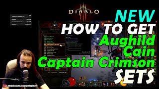 Diablo 3: How to get NEW CAPTAIN CRIMSON, AUGHILD, CAIN Sets