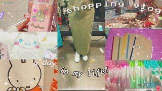 A DAY IN MY LIFE | shopping,hanging out with friends + shopping haul (Muji Primark Sanrio shop)