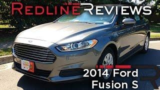 2014 Ford Fusion S Review, Walkaround, Exhaust, & Test Drive