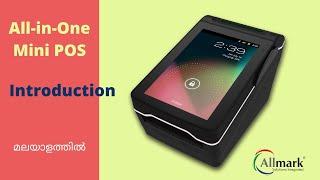 Allmark | All in One Mini POS | Android Billing Machine | 3 Inch Printer Battery Powered | Malayalam