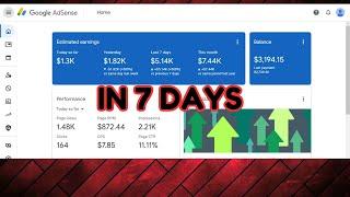 How I Made $5,000 in 7 Days with Google AdSense | Adsense Loading for Beginners