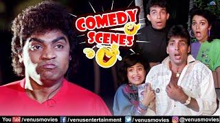 Johnny Lever Comedy Scenes | Khiladi | Akshay Kumar | Deepak Tijori | Hindi Movie 2023