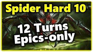 RAID Guide - 12 turns Epic-only Spider Hard S10 - Spider Turn Attack Tournament