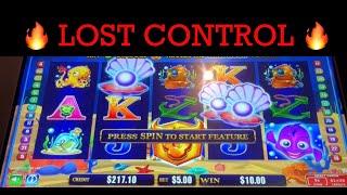  LOST CONTROL  BULL RUSH SLOT MACHINE  POKIE WINS