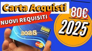 Carta Acquisti 2025: Requisiti Aggiornati e Come Richiederla 