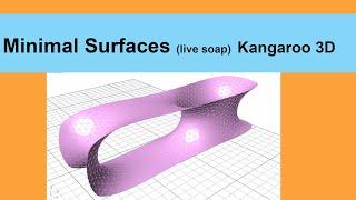 Minimal Surfaces with Kangaroo 3D (Live Soap)