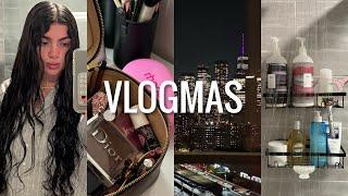 VLOGMAS DAY 13: nyc night out, everything shower routine, get unready with me & busy work day!