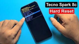 TECNO SPARK 8C HARD RESET/ SCREEN UNLOCK | TECNO SPARK 8C (KG5K) FINGERPRINT REMOVE/ PATTERN UNLOCK