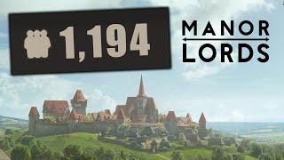 Reaching 1k Pop On The HARDEST Difficulty - Manor Lords NEW Patch 0.7.960