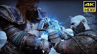 God of War Ragnarok - Kratos vs Thor FULL FIGHT (PS5) @ 4K HDR 60ᶠᵖˢ 
